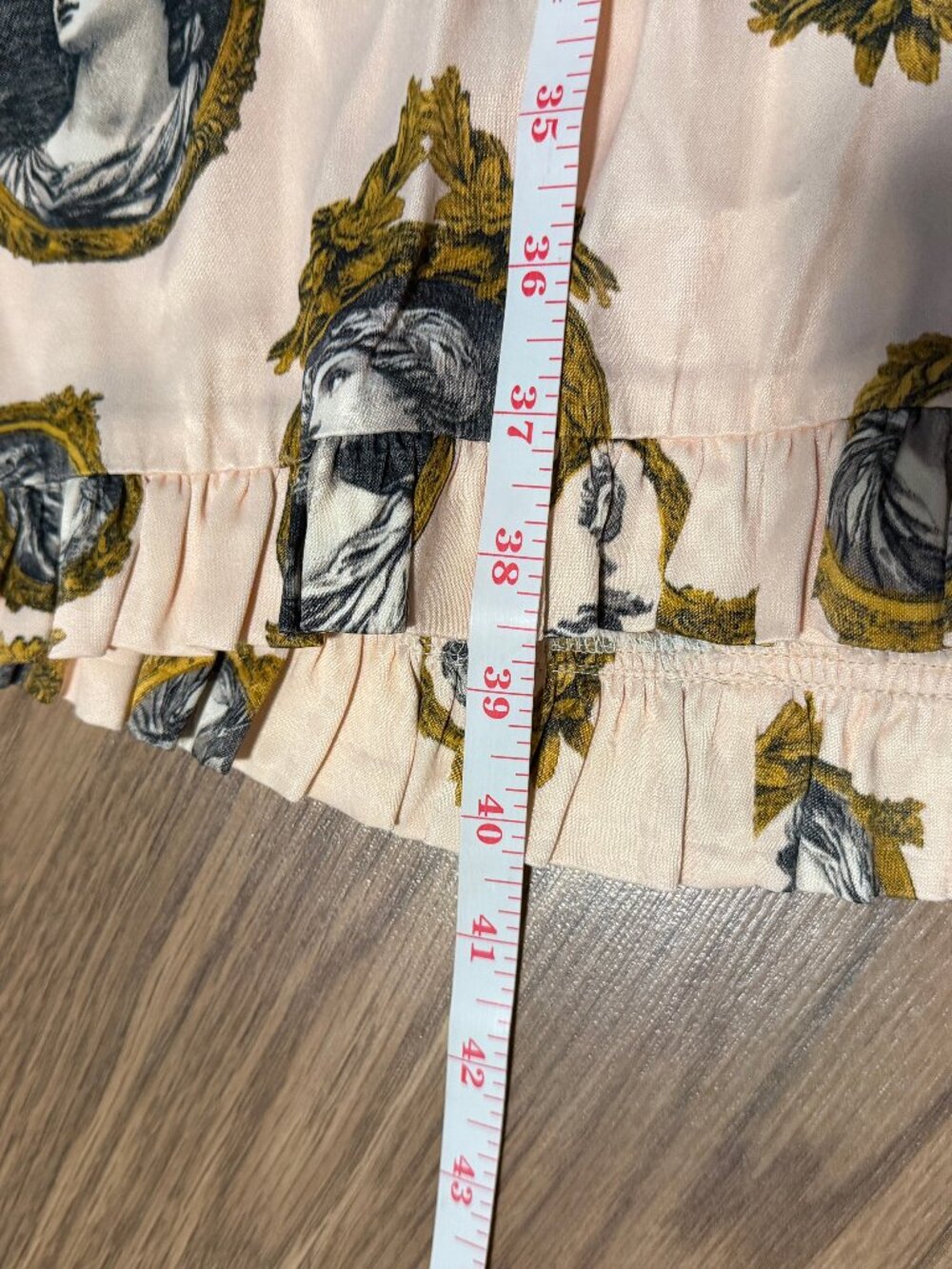 Maeve Satin Portrait Front-Tie Mini Dress Size L - Picture 7 of 10